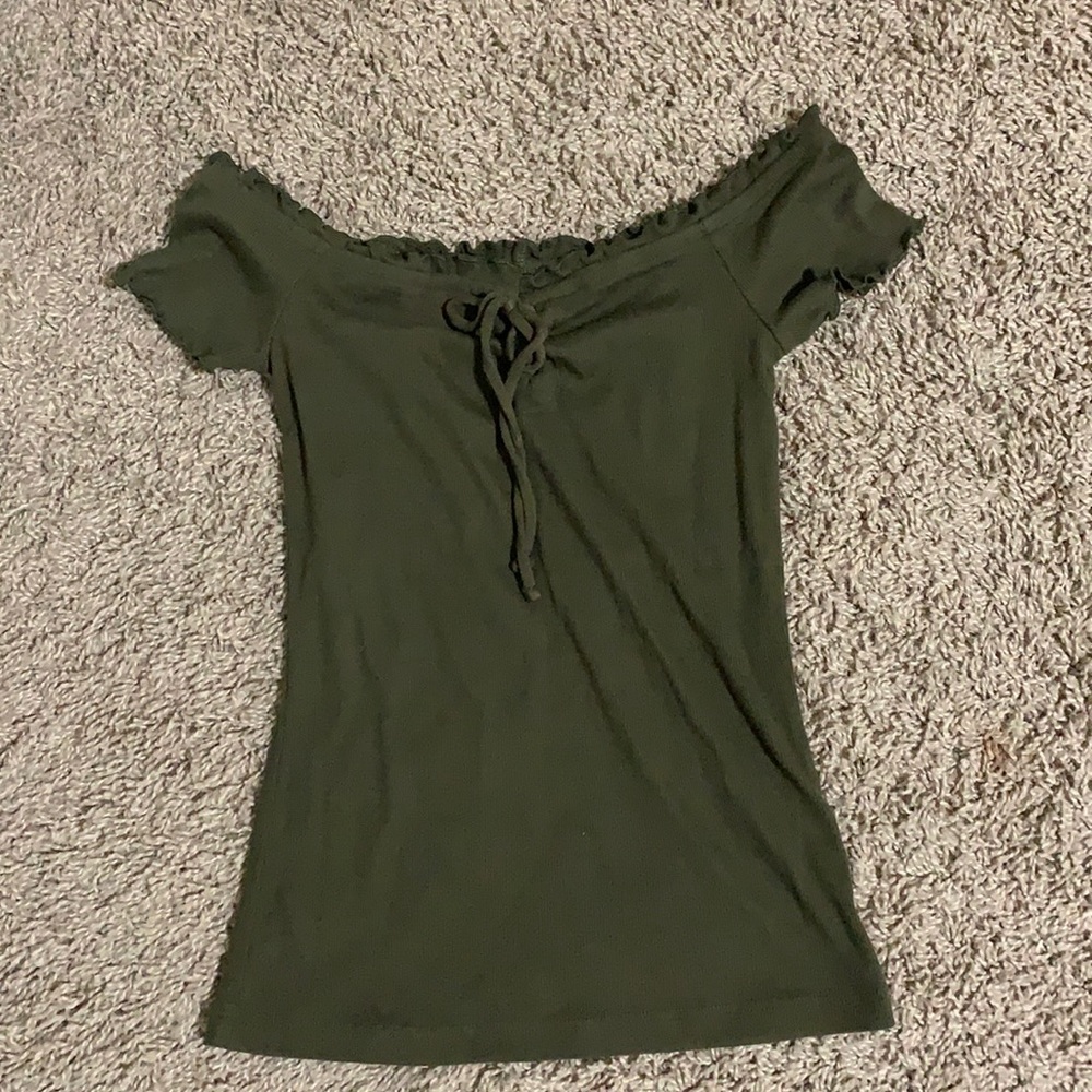 Aeropostale Olive Green Short Sleeve